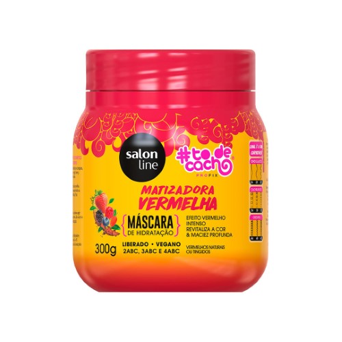 Máscara Matizadora #Todecacho Vermelha Salon Line 300g