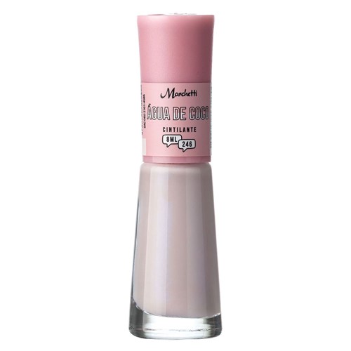 Esmalte Marchetti Cintilante Cor Água de Coco 246 com 8ml