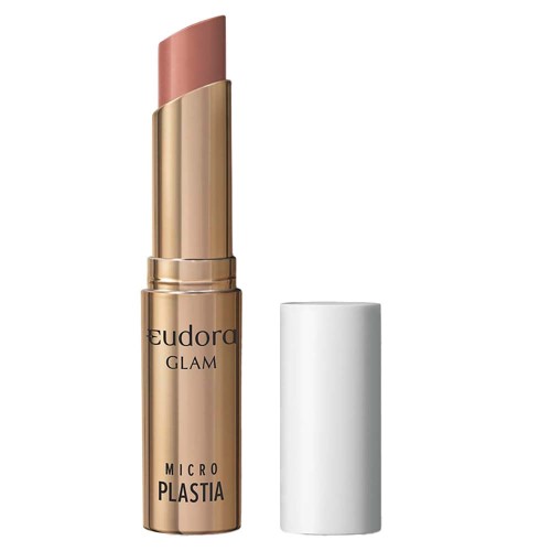 Batom Eudora Glam Micro Plastia Nude Rosado