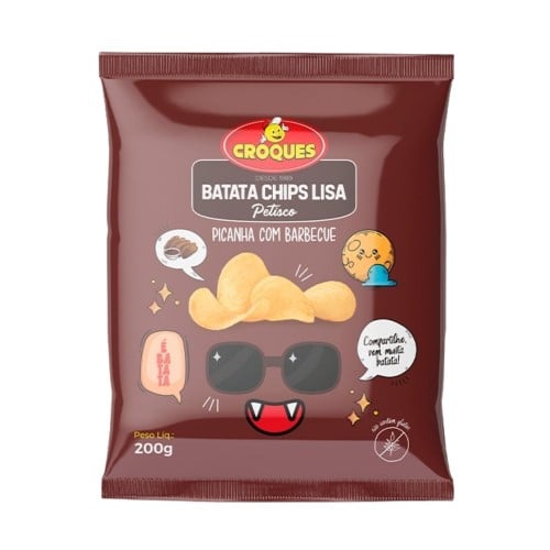 Batata Petisco Croques Picanha Com Barbecue 200g