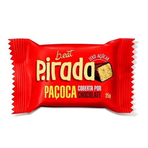 Paçoca B.eat Pirada Cobertura de Chocolate Sem Açúcar 25g