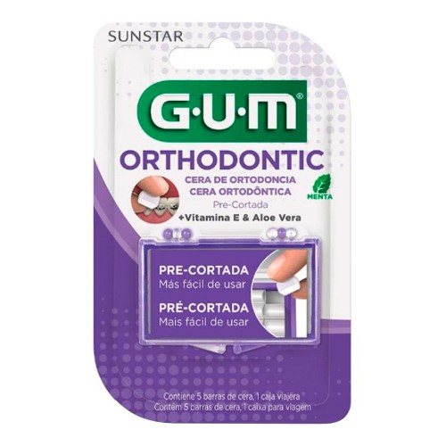 Cera Ortodôntica GUM Orthodontic Menta com 5 Barras