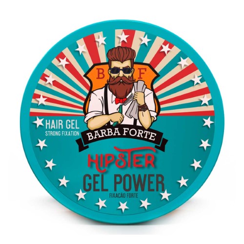 Gel Power Barba Forte Hipster Fixação Forte com 200g