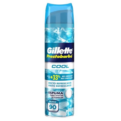 Espuma de Barbear Gillette Prestobarba Efeito Refrescante 150g