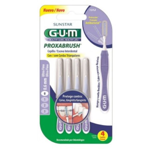 Escova De Dentes Gum Interdent 0,6Mm Com 4 - Gum