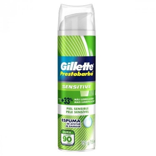 Espuma De Barbear Gillette Prestobarba Sensitive Para Pele Sensível 150g