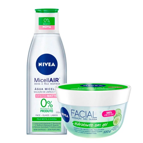 Nivea Micellair + Gel Fresh Kit - Água Micelar 7 em 1 + Hidratante