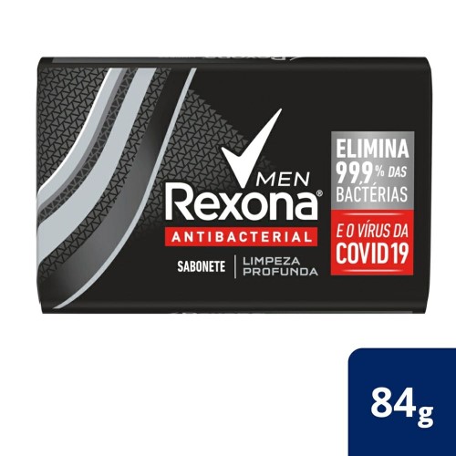 Sabonete Rexona Men Antibacterial Limpeza Profunda 84g