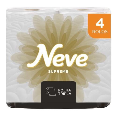 Papel higiênico Neve Neutra Care Supreme 4 unidades