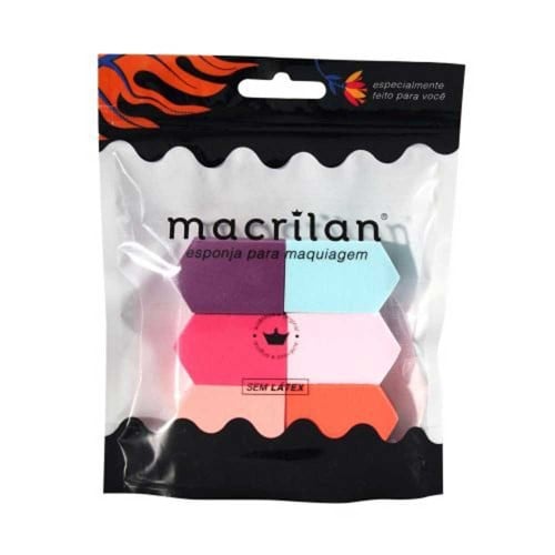 Macrilan EP04 Kit – 6 Esponjas de Maquiagem