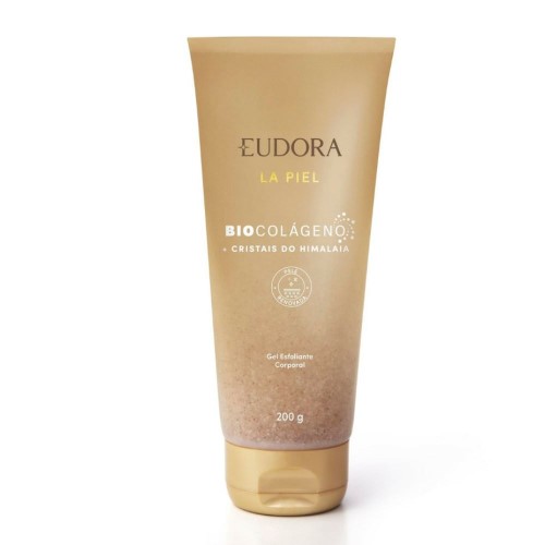 Gel Esfoliante Corporal Eudora La Piel Biocolágeno Cristais Do Himalaia 200g