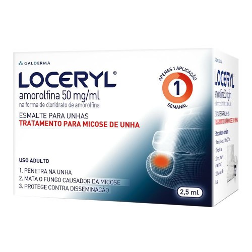 Esmalte Loceryl Tratamento para Micose Unha 2,5ml