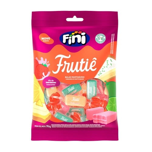 Balas Fini Frutiê Mix de Sobremesas 70g