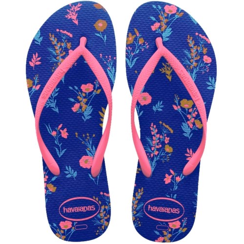 Sandálias Havaianas Slim Romance Azul Naval Tamanho 35/36 1 Par