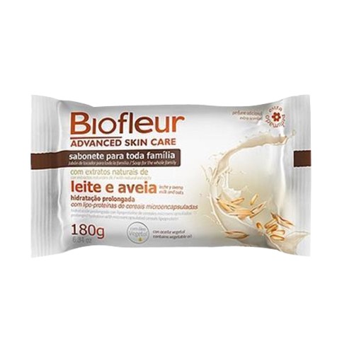 Sabonete Biofleur 180G Leite E Aveia