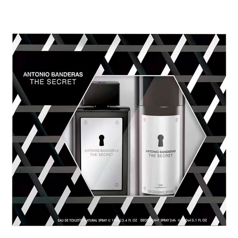 Perfume Antonio Banderas Kit Secret Anual Masculino - Eau de Toilette 100ml + Desodorante Spray 150ml