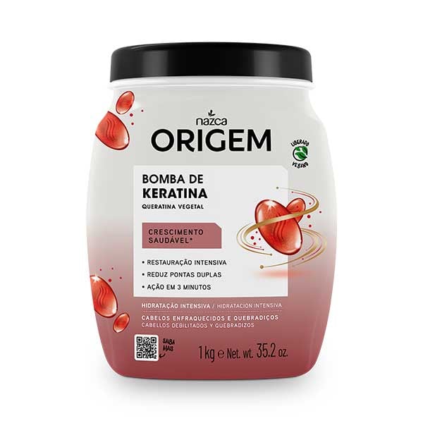 Creme Para Cabelo Origem Hidratação Intensa Bomba 1Kg