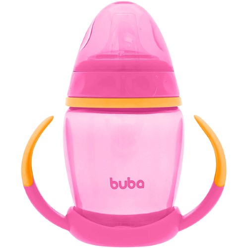 Copo com Alça Removível 250ml Rosa (6m+) - Buba