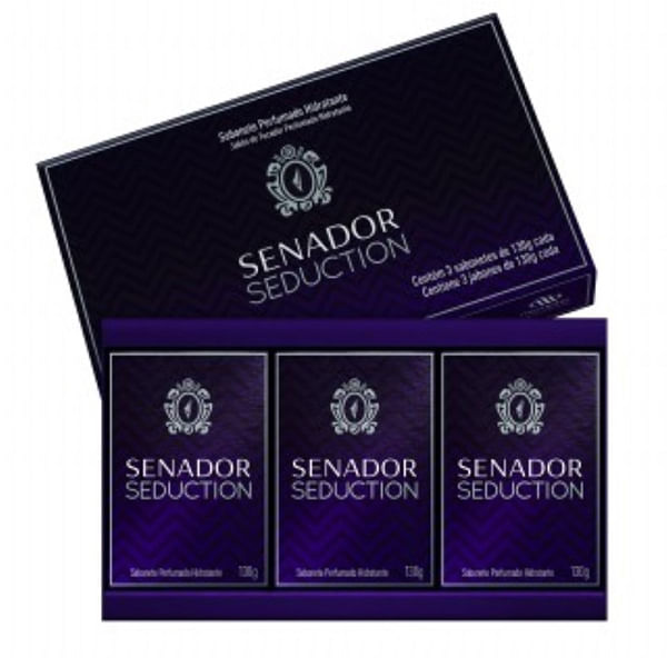 Sabonete Em Barra Senador Seduction 3 Unidades de 130g Cada