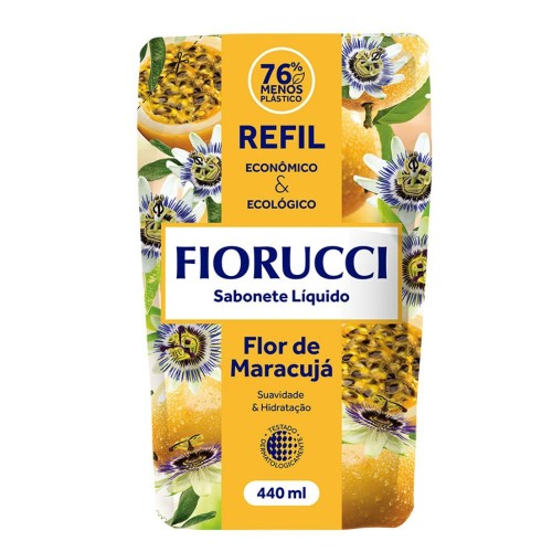 Refil Sabonete Líquido Fiorucci Flor de Maracujá 440ml