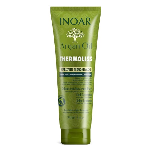 Defrizante Termoativado Inoar Argan Oil Thermoliss para Cabelos com 240ml