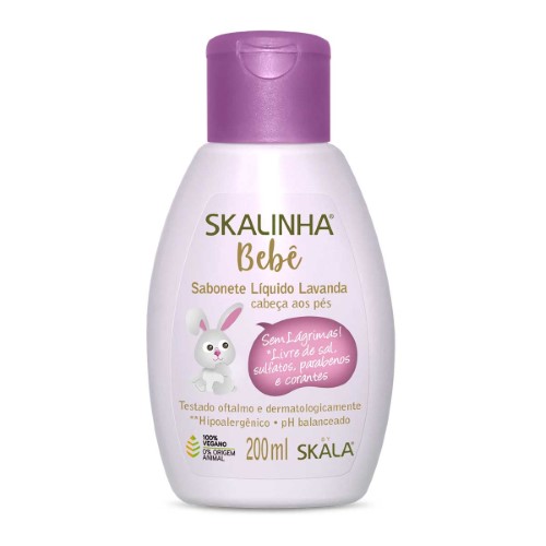 Sabonete Líquido Skalinha Bebê Lavanda com 200ml