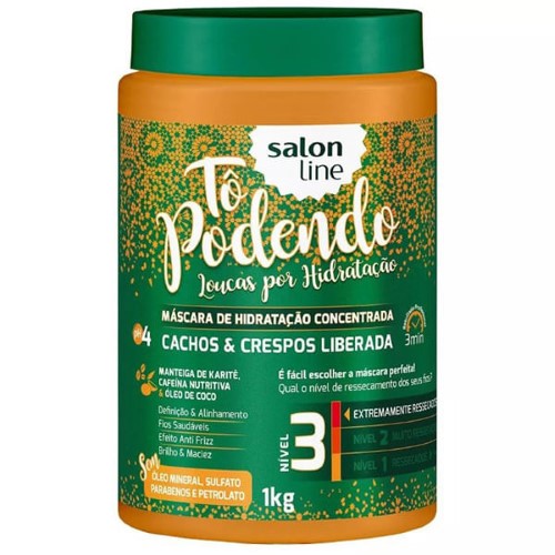 Máscara Salon Line Cacho Crespo To Podendo 1Kg - Salon Line To Podendo