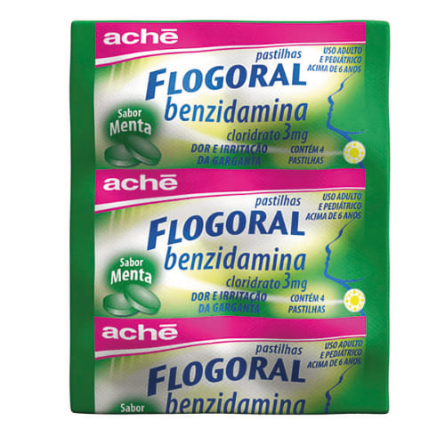 Flogoral Pastilhas x 4 Sabor Menta