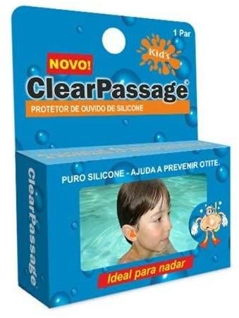 Protetor de Ouvido ClearPassage Kids Silicone com 1 Par