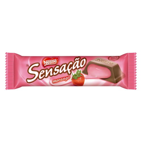 Chocolate Nestlé Sensacao Morango 38G - Sensacao