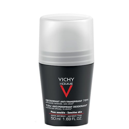 Desodorante Vichy Homme 72h Roll-On Antitranspirante com 50ml