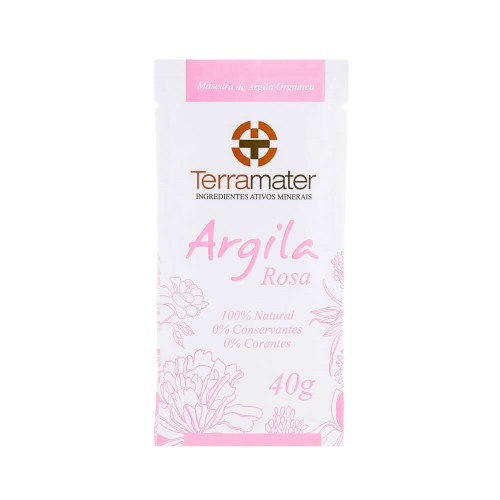 Máscara de Argila Rosa Orgânica 40g – Terramater