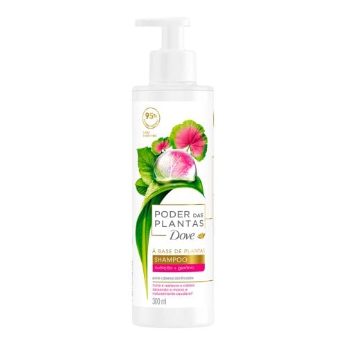 Shampoo Dove Poder Das Plantas Nutrição + Gerânio 300ml