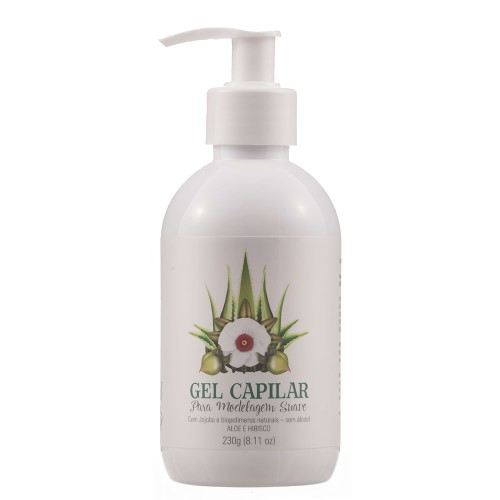 Gel Modelador Capilar Natural com Aloe, Hibisco e Jojoba 230g – Multi Vegetal