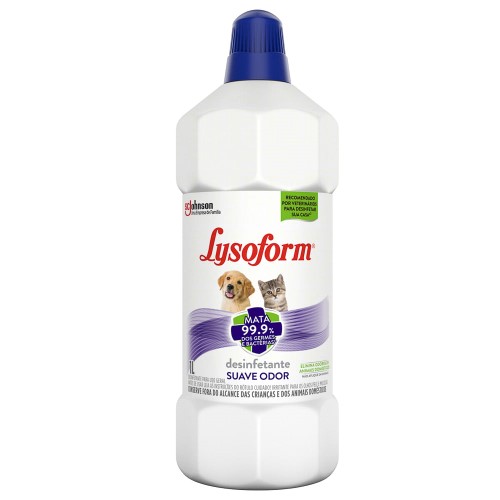 Lysoform Desinfetante Suave Odor Pets 1 Litro