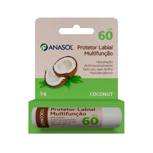 Protetor Labial Anasol Multifunção Coconut com 5g