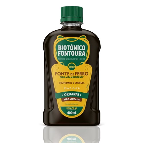 Biotônico Fontoura Suplemento de Ferro Original 400ml