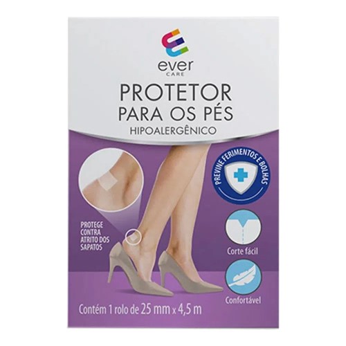 Fita Protetora para os Pés Ever Care Rolo de 25mm x 4,5m