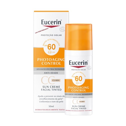 Protetor Solar Eucerin Cc Cream Claro FPS 60 50ml