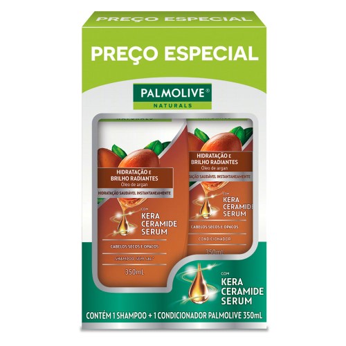 Shampoo e Condicionador Palmolive Hidratação e Brilho Radiantes 350ml cada