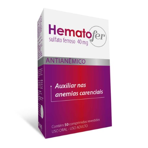 Hematofer 40mg com 50 Comprimidos