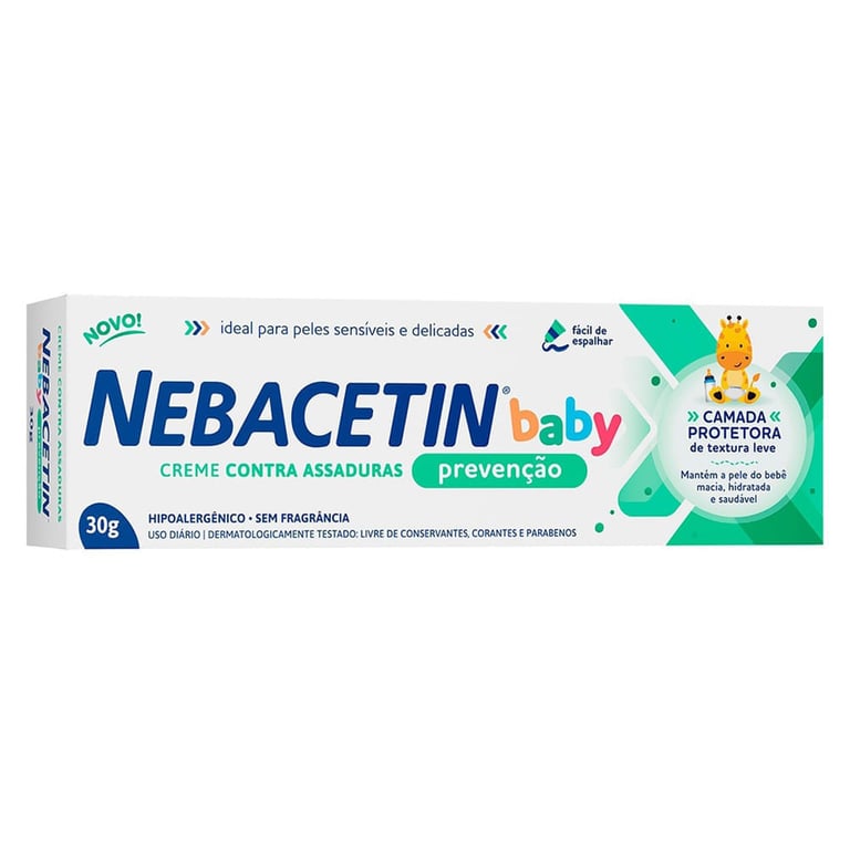 Creme Preventivo Contra Assaduras Nebacetin Baby 30g