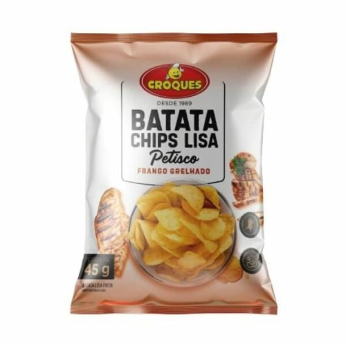 Batata Chips Lisa Croques Petisco Frango Grelhado 45g