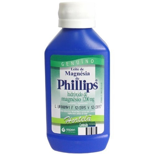 Leite de Magnésia Philips 1200mg Hortelã 350ml