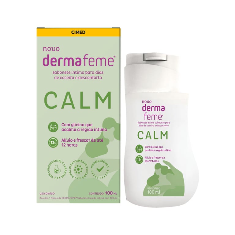 Sabonete Líquido Íntimo Dermafeme Calm 100ml