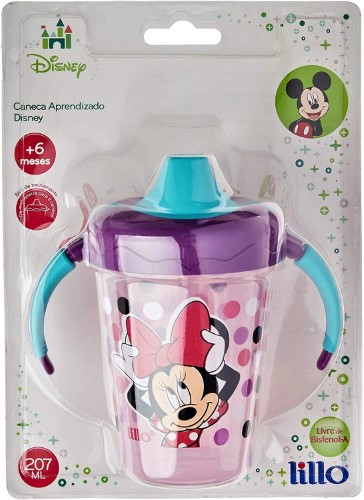 Copo De Treinamento Antivazamento Disney Lilás 207ml Lillo