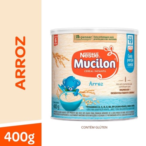 Cereal Infantil Mucilon Arroz 400g