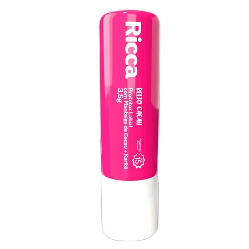 Protetor Labial Ricca Manteiga De Cacau + Karitê FPS15 3,5g