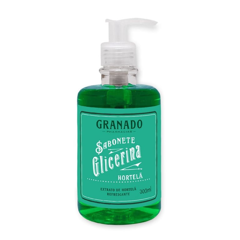 Sabonete Líquido Granado Glicerina Hortelã 300ml