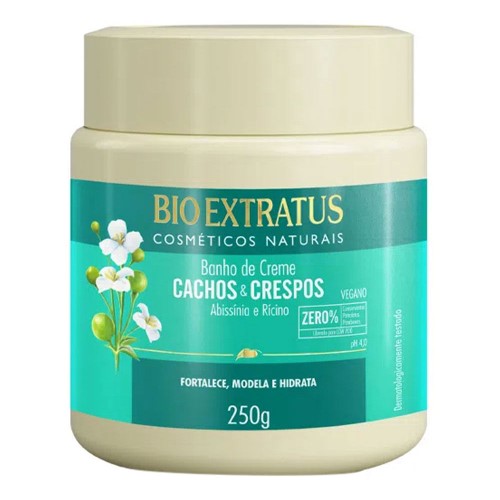 Banho de Creme Bio Extratus Cachos e Crespos com 250g